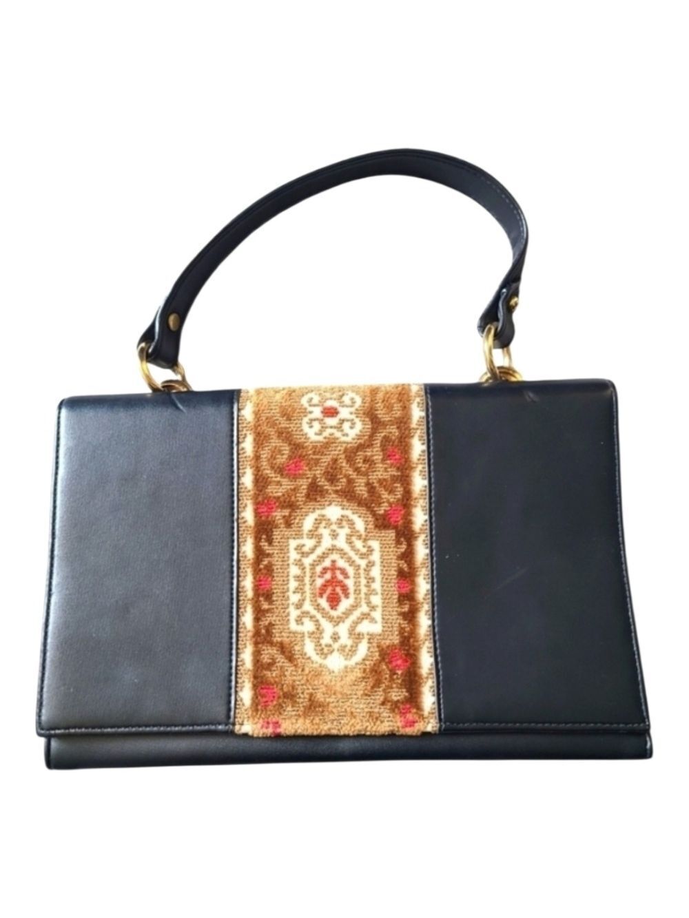 VINTAGE Empress USA Black Handbag Purse